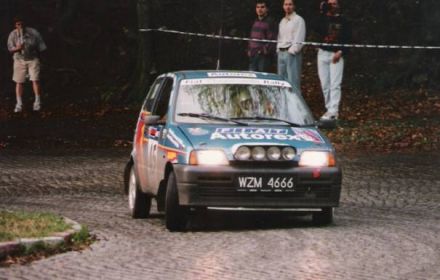 Jacek Sikora i Marek Kaczmarek - Fiat Cinquecento Abarth.